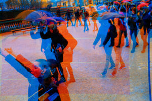 FRANCE. Paris, January 2022. Anti-pass/anti-vax protest organized by Florian Philippot’s “The Patriots” party. Against vaccination and the sanitary pass as enforced by Emmanuel Macron’s government.